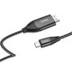 Адаптер Hoco UA16, для проектора, для монитора, USB тип-C, HDMI, серый, 4K, #6931474755025 Превью 1