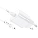 Сетевое зарядное устройство Hoco N22, 25 Вт, Power Delivery (PD), белый, c кабелем USB тип-C к Lightning для Apple, 1 порт, #6931474760074 Превью 2