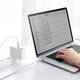 USB кабель Baseus Cafule Series Metal, 2xUSB тип-C, 200 см, 100 Вт, белый, в нейлоновой оплетке, #CATJK-D02 Превью 2