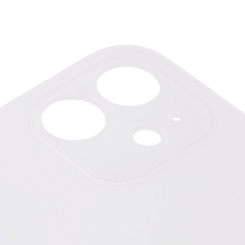 Housing Back Cover compatible with iPhone 12, (white, no need to remove the camera glass, Original (PRC), big hole) Preview 1