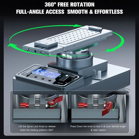 LCD Touch Screen Glass Separator Mechanic Elite One Plus, (with vacuum pump, for LCDs up to 7") Preview 3