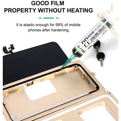 Adhesivo RELIFE RL-035A, poliuretano, transparente, para pegar tapas traseras, para marcos de pantalla, 10 ml Vista previa  4