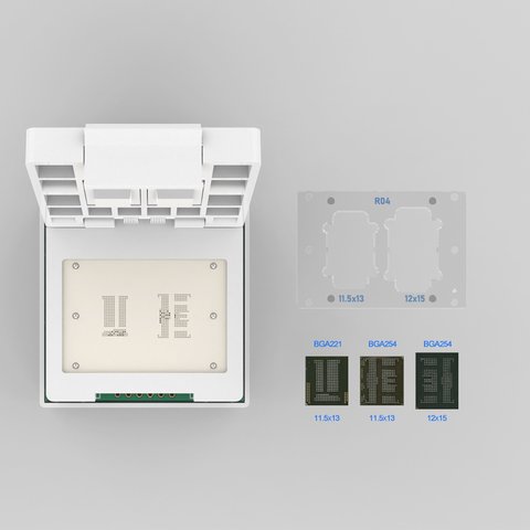 Versión mejorada 2025 - Adaptador eMMC / eMCP BGA221 / BGA254 para UFI-Box Vista previa  5