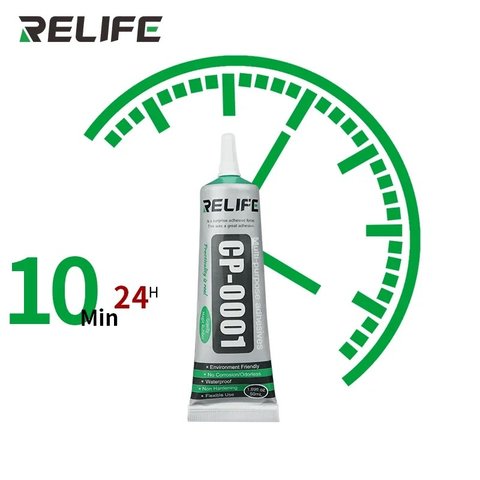 Adhesivos sellador RELIFE CP-0002, para pegar tapas traseras, para marcos de pantalla, 50 ml, negro Vista previa  2