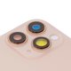 Задня панель корпуса для iPhone 11 Pro, золотиста, із склом камери, small hole, matte gold Прев'ю 1