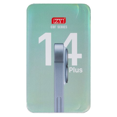 Дисплей для iPhone 14 Plus, чорний, з рамкою, Copy, (TFT), ZY, LTPS Прев'ю 1