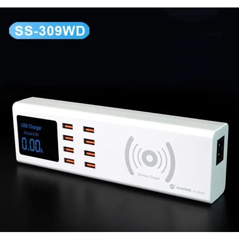 Сетевое зарядное устройство Sunshine SS-309WD , 40 Вт, Wireless Charge ...