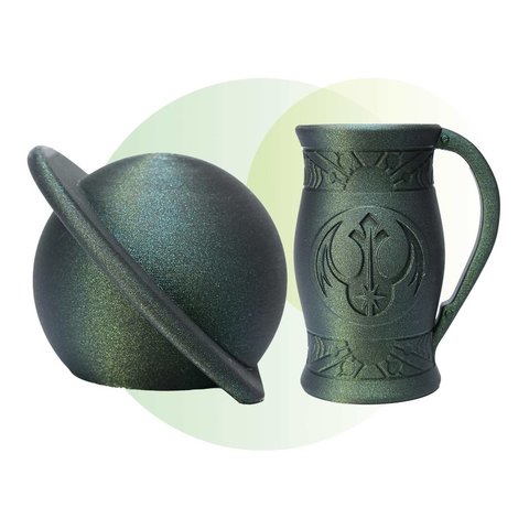 Филамент для 3D-принтера eSUN PLA-Magic Dark Twinkling Gold, 1 кг Превью 2